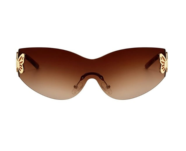 Rimless Butterfly Sunglasses for Women