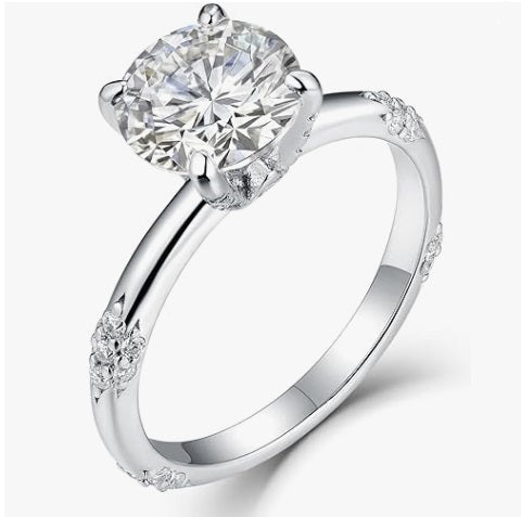 *Stunning* 1ct Brilliant Cut Moissanite Engagement Ring For Women